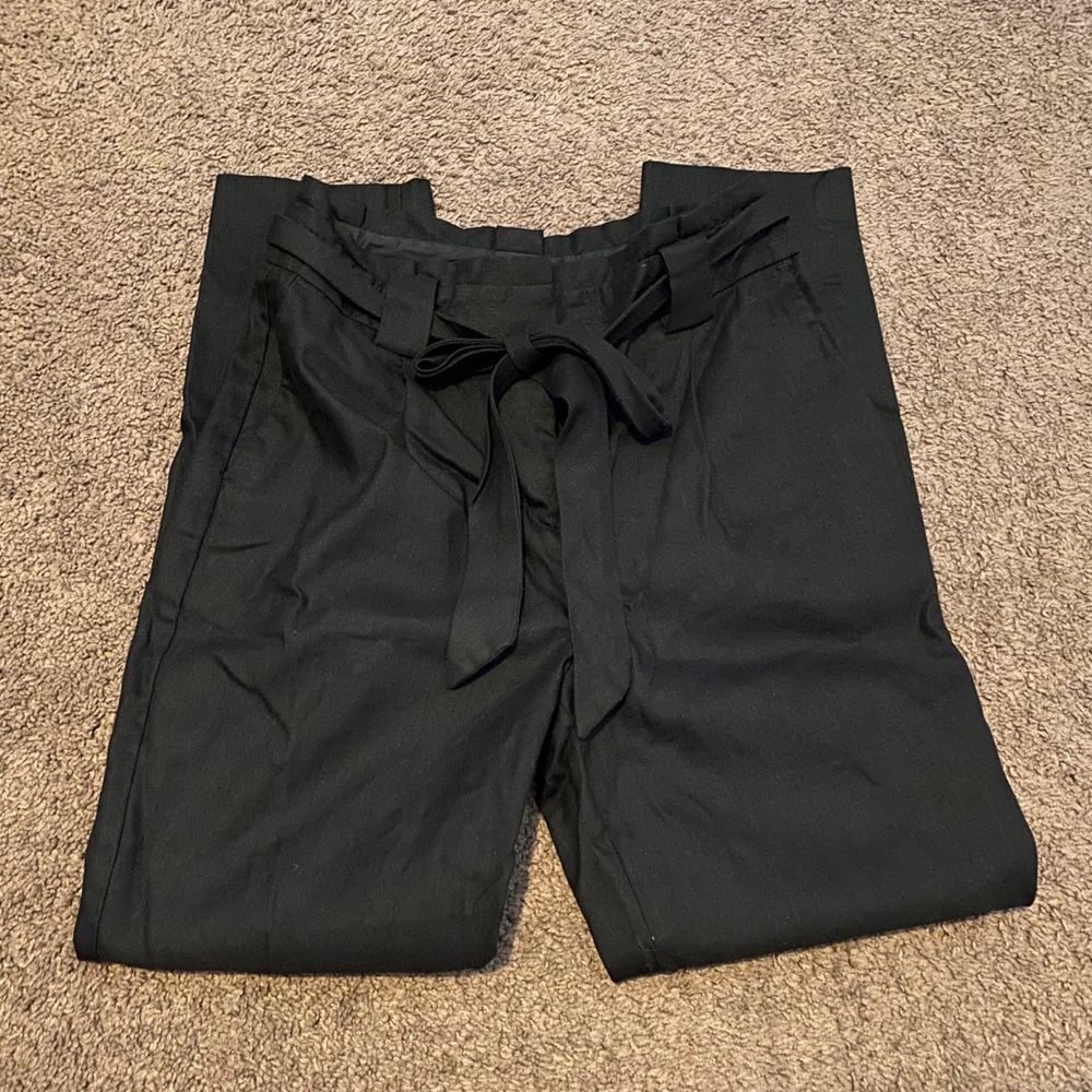 Express High Waist Paperbag Ankle Pant